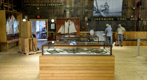 Exhibit space at the Fisheries Museum of the Atlantic